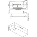 Акриловая ванна Bas Атланта 170x70 с г/м