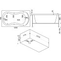 Акриловая ванна Bas Кэмерон 120 см + средство для ванн