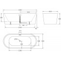 Акриловая ванна BelBagno BB71-1800