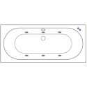 Акриловая ванна Excellent Oceana WAEX.OCE18.SOFT 180x80