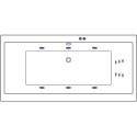 Акриловая ванна Excellent Pryzmat Lux WAEX.PRL17.LINE 170x80