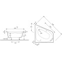 Акриловая ванна Jacob Delafon Odeon Up 140x140