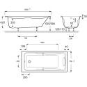 Акриловая ванна Jacob Delafon Odeon up 160x75 + слив-перелив