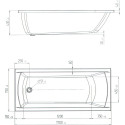 Акриловая ванна Marka One Modern 170x75 см