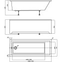 Акриловая ванна Акватек Eco-friendly София прямоугольная 170х70 см