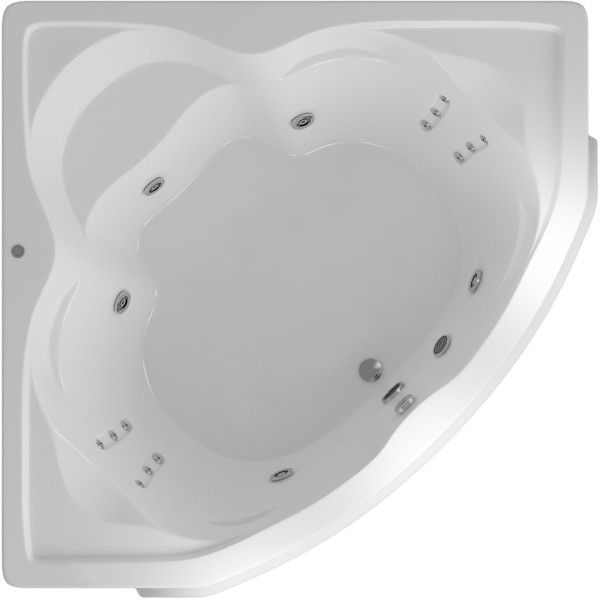 Акриловая ванна Акватек Сириус 165 SIR164-0000006 с гидромассажем и экраном