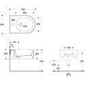 Биде подвесное Kerasan Flo 312501