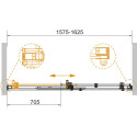 Душевая дверь в нишу Cezares Stylus Soft BF 1 160 C Cr