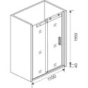 Душевая дверь в нишу Good Door Galaxy WTW-110-C-CH профиль хром
