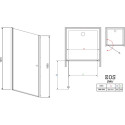 Душевая дверь в нишу Radaway EOS DWJ 90 интимато