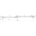 Душевая дверь в нишу Ravak MSD2-110 L Transparent, профиль хром
