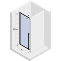 Душевая дверь в нишу Riho Lucid GD101 100 см, профиль белый