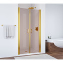 Душевая дверь в нишу Vegas Glass E2P 85 09 05 профиль золото, стекло бронза