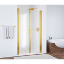 Душевая дверь в нишу Vegas Glass E2P 95 09 02 профиль золото, стекло шиншилла