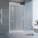 Душевая дверь в нишу Vegas Glass ZP 120 01 10 профиль белый, стекло сатин