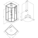 Душевая кабина AM.PM Gem W90C-333-090WTA