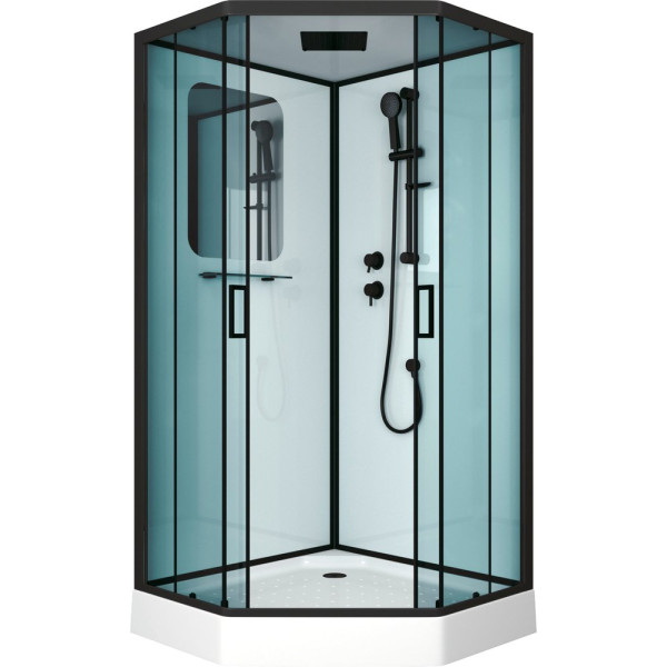 Душевая кабина Niagara Premium NG-6901-01D BLACK 90х90х220 черная
