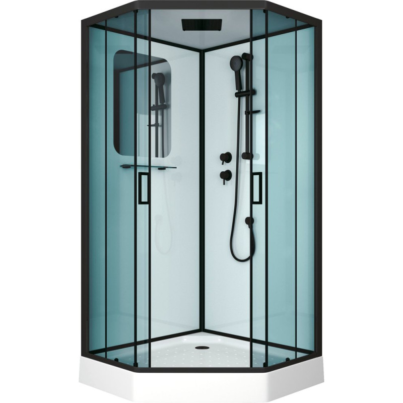 Душевая кабина Niagara Premium NG-6901-01D BLACK 90х90х220 черная