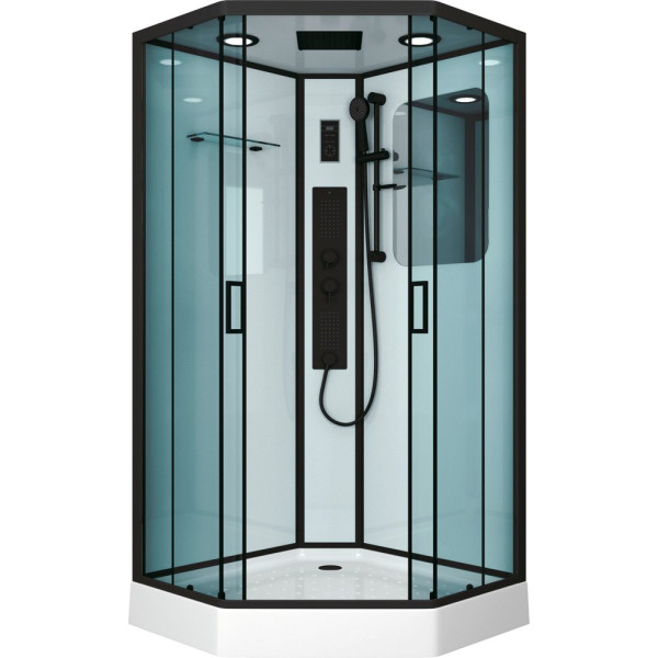 Душевая кабина Niagara Premium NG-6901-01GD BLACK 90х90х220 черная