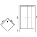 Душевая кабина Royal Bath RB 90HР1-М