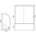 Душевая кабина Royal Bath ВК RB8120BK2-T-L