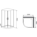 Душевая кабина Timo Impi H-517