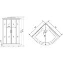 Душевая кабина Timo Standart T-6609 S профиль серебристый матовый