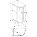 Душевая кабина Triton Коралл Щ0000043487 120х80 см, белый
