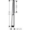 Душевая лейка Hansgrohe Rainfinity 100 26867990 полированное золото