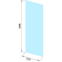 Душевая перегородка GuteWetter Glass Line GK-010 CL VE 70x220