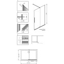 Душевая перегородка Radaway Furo Gold Walk-in 110 R