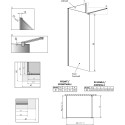 Душевая перегородка Radaway Modo New Black IV 90x85