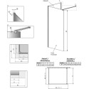 Душевая перегородка Radaway Modo New IV 120x75