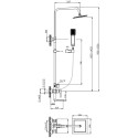 Душевая стойка BelBagno Romano VSCM-CRM