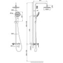 Душевая стойка D&K Durer Bayern DA1253701B06