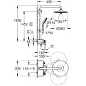 Душевая стойка Grohe Euphoria SmartControl 260 Mono 26510000 с термостатом + средство для металлических поверхностей