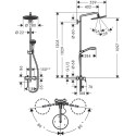 Душевая стойка Hansgrohe Croma Select S Showerpipe 280 1jet 26791000