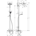 Душевая стойка Hansgrohe Crometta E 240 1jet Showerpipe  27298000