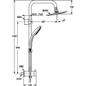 Душевая стойка Ideal Standard Ideal Duo A5689AA