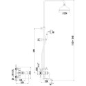 Душевая стойка Lemark Brava LM4762G