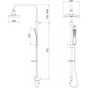 Душевая стойка Lemark LM8806C