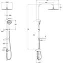 Душевая стойка Lemark LM8809C