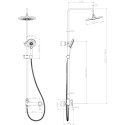 Душевая стойка Lemark Minima LM3860C