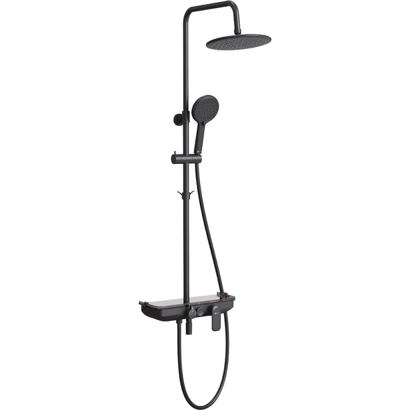 Душевая стойка Lemark Tropic LM7012BL черная