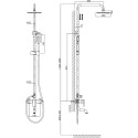 Душевая стойка Rush Bruny BR4335-40