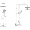 Душевая стойка VitrA AquaHeat RH3 A49252EXP