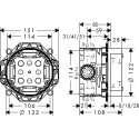 Душевой комплект Axor ShowerSolutions 18357000 + 18312180 + 35282000 + 01700180 + 26050000 + 28626000