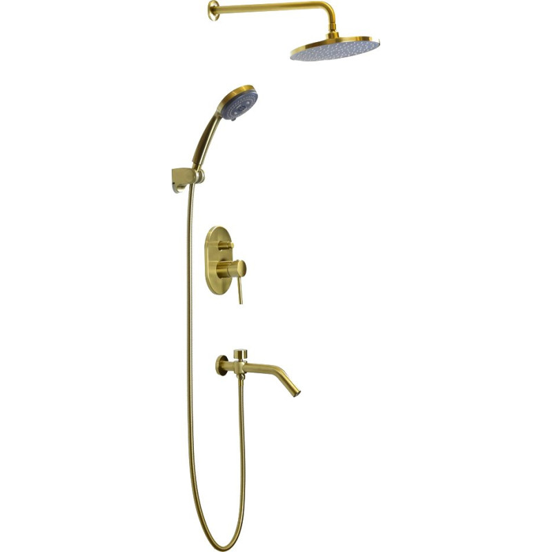 Душевой комплект Bronze de Luxe Scandi 9010BR для ванны с душем, С ВНУТРЕННЕЙ ЧАСТЬЮ