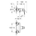 Душевой комплект Grohe BauFlow 23632000 + 27389002