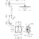 Душевой комплект Grohe Grohtherm 34730000 С ВНУТРЕННЕЙ ЧАСТЬЮ, с термостатом